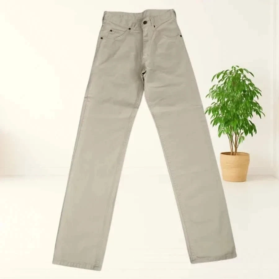 Jeans vintage y2k LEE - corte reto - cintura alta - 100% algodão - creme - novo T36 – photo 10